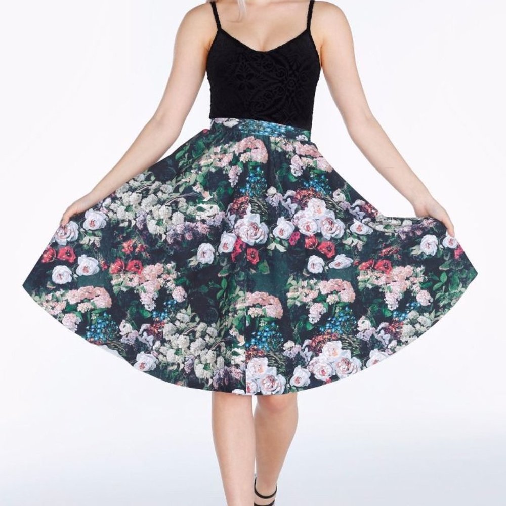Blackmilk Take my monet pocket midi skirt